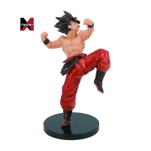 XM Figuras de 22cm Super Saiyan Goku Actionfigur mit einem Drachenball Anime-Figuren-Modell Zierzeug Kinder-Spielzeug