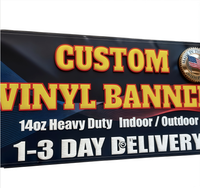 Bannière publicitaire personnalisée en PVC vinyle, impression couleur, logo personnalisé pour magasin de détail, affichage promotionnel extérieur pour entreprise