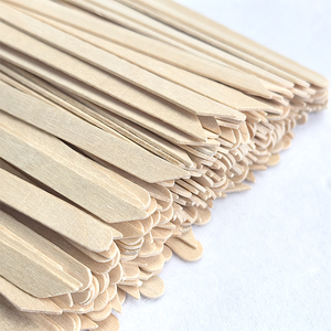 IDEAL Precision Facial Birch Wood Spatula 110*6*1.2mm Round and Angled <strong>Sticks</strong> for <strong>Eyebrow</strong> and Face Wax Applicator - Product Image 2