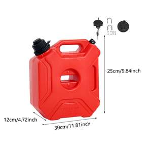 Réservoir de carburant diesel de gaz de jerricans en plastique de haute qualité de la <span class=keywords><strong>moto</strong></span> 5L avec la serrure - Product Image 2
