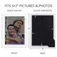 Fabricant Cadre photo blanc Vente en gros Cadre photo en plastique 5X7 décorations pour la maison supports et cadres photo suspendus