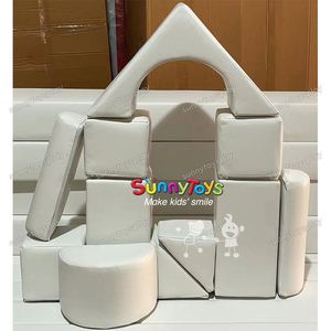 Baby Cheap Soft Play Locations Pyramid Set Tout Blanc Forfait Ensemble - Product Image 4