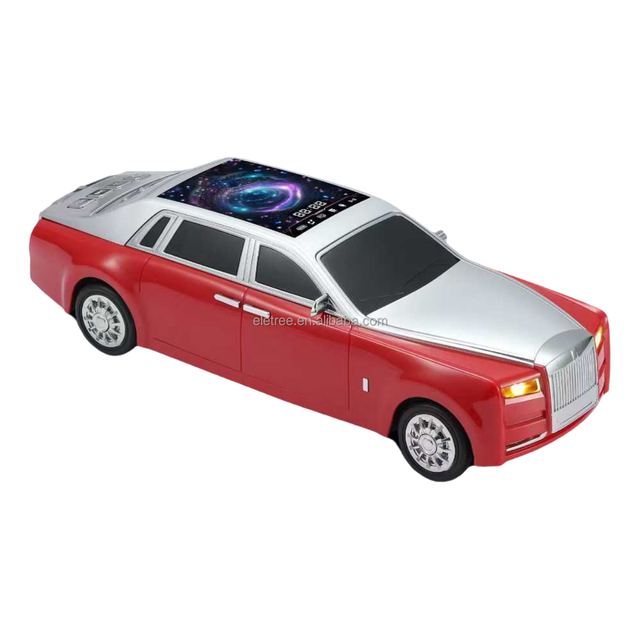 ELETREE Promotional Gift OEM NEW WS-610 Portable Mini Car Shaped BT Speaker Solar Rechargeable Stereo Sound FM Radio