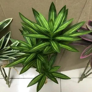 60 cm Falsche Lilie Bambuspflanze 3 Köpfe Kunststoff künstliche Dracaena Pflanzen Dekor Indoor
