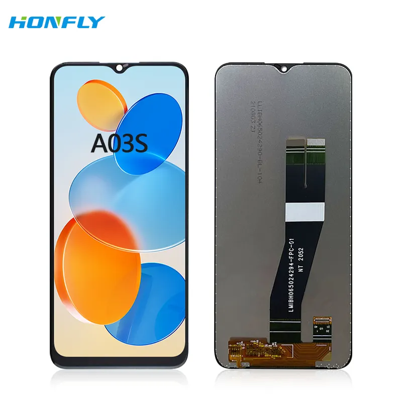 सैमसंग गैलेक्सी A03S मोबाइल फोन एलसीडी डिस्प्ले के लिए हॉनफ्लाई थोक मूल्य सैमसंग a03s एलसीडी टच स्क्रीन डिस्प्ले के लिए