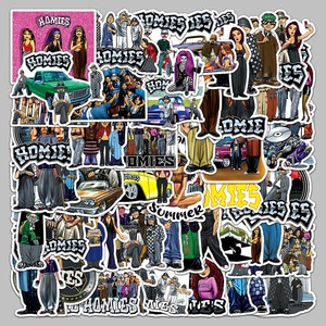 50PCS Fábrica al por mayor Impermeable Tendencia Personalidad Decorativa Homies Pegatinas para Carpetas y Portalápices - Product Image 5