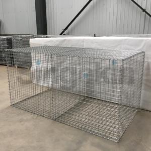 Gabion <span class=keywords><strong>soudé</strong></span> 2x1x1 200x100x50 4mm pour remplir les cages à pierres – Poids par mètre carré - Product Image 6