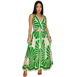 Vestidos Casuales de Estilo Bohemio con Estampado de Moda, sin Mangas y Escote Profundo en V, de Alta Calidad al por Mayor, 2026 - Product Image 6