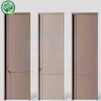 Portes intérieures modernes en bois massif, moulurées, apprêtées, finies à la main, style Shaker, pour villas et chambres d'hôtel