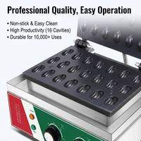 Machine à gaufres multifonctionnelle en acier inoxydable 1300W pour noix, œufs et fruits, antiadhésive, pour usage commercial