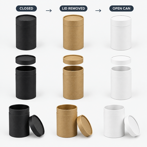 Custom Kraft Paper <b>Tube</b> Cylinder Packaging Box Matte Round Gift Container for Cosmetic Soap Candle - Product Image 4