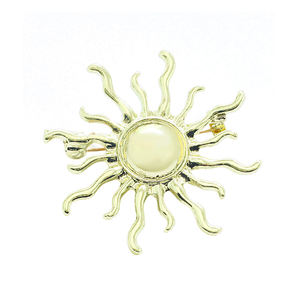 Bohème tournesol broche broches coloré Floral broche pour femmes Vintage <span class=keywords><strong>Hippie</strong></span> Chic revers broches bijoux cadeau - Product Image 6