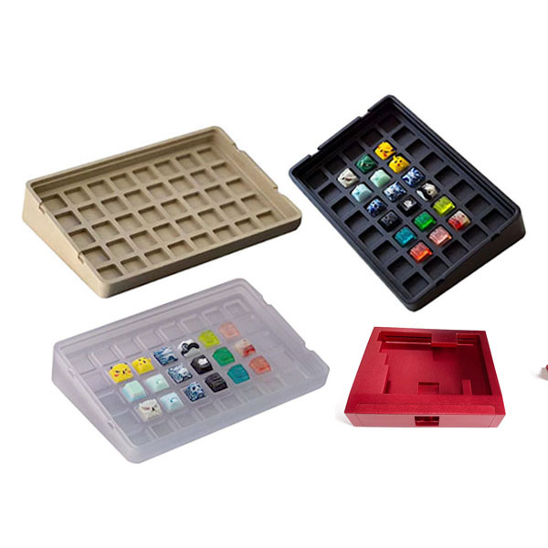 CNC Plastic Resin Keycaps Frosted PC Container Archetype Display case Cnc Machining Artisan Tray Keytray Keyboard case