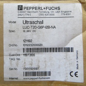 Medidor de Nivel Ultrasónico Pepperl+Fuchs LUC-T20-G6P-I2B-NA 24V DC, Sensor Industrial - Product Image 4