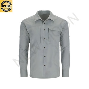 เสื้อเชิ้ตตกปลาแขนยาวผู้ชายแบบมีกระดุม ป้องกันแสงแดด ระบายอากาศได้ดี เสื้อสำหรับล่าสัตว์/ตกปลา - Product Image 6