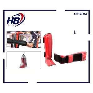Protector de Espinilla HB SPORT, Diseño Duradero de Cuero PU para Entrenamiento de Boxeo y Artes Marciales - Product Image 3