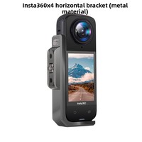 Support de trépied en métal aluminium portable pour Insta360 X4, support de caméra rapide vertical et horizontal pour vlog et diffusion en direct