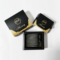 Biologisch Abbaubare Starre Verpackungsbox für Black Horse Honig mit Beschichtetem Papier Geschenkverpackung Individueller Aufdruck