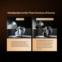 Écouteurs filaires HiFi KZ Duonic, double alimentation, double transducteur hybride (planaire magnétique + dynamique), IEM pour le gaming, basses musicales, réglage de la sonorité