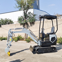 Mini-excavatrice de qualité supérieure de 1,2 tonne, 1,5 tonne, 1 tonne, sur chenilles, CE EPA EURO 5, excavatrice hydraulique agricole avec godet