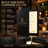 Support de menu LED en acrylique personnalisé en gros avec écran lumineux pour restaurant, bar, table