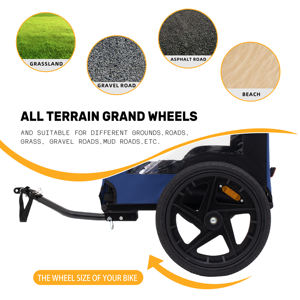 <span class=keywords><strong>Remorque</strong></span> vélo 2 en 1 pour bébé chien Poussettes pour animaux de compagnie de haute qualité Bicycle Trailer Cart - Product Image 4