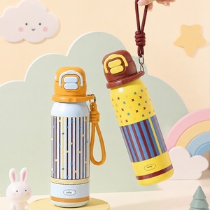 Bouteille Thermique Portable pour Enfants et Étudiantes, Motif Bonbon Cœur, avec Paille, Design Mignon, 560 ml, Idéale pour les Voyages - Product Image 3