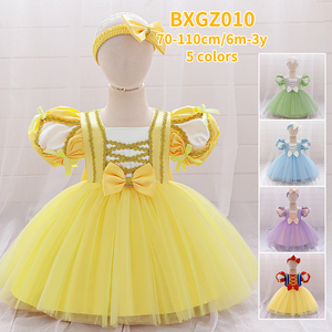 Disfraces de Princesas de Dibujos Animados de Verano para Niñas, Rapunzel, Sofía, <span class=keywords><strong>Aurora</strong></span>, Bella, Disfraz de Halloween, Fiesta de Cumpleaños, <span class=keywords><strong>Vestido</strong></span> con Volantes, Disfraz Elegante - Product Image 2