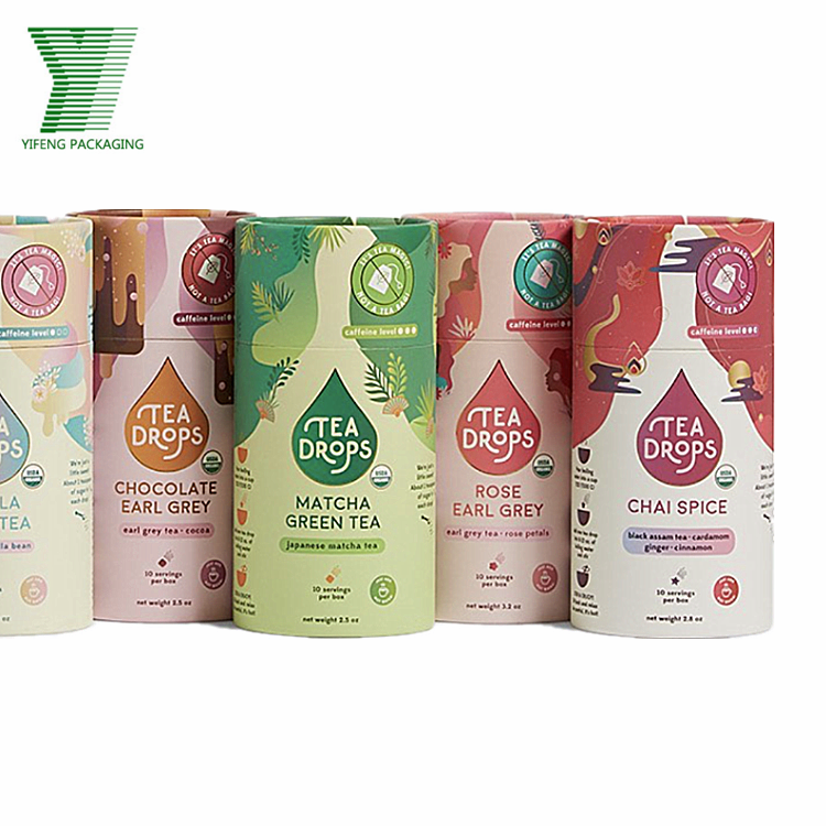 Food grade jar kraft packaging incense tea paper tube