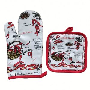 Juego de Guantes de Cocina y Manoplas para Horno de Algodón Personalizados, Accesorios para Regalos Corporativos - Product Image 2
