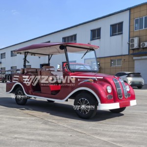 Voiture de tourisme électrique vintage rétro à 8 places, confortable et haut de gamme, avec batterie au lithium, idéale pour les centres de villégiature et le tourisme panoramique - Product Image 1