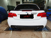 E92 E93 MP Diffuser Bumper belakang, bahan serat karbon untuk BMW 3 Series E92 m-tech Splitter Spoiler Body Kit
