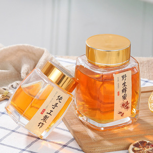 Bouteille d'emballage transparente de 100 ml, 180 ml, 280 ml, 360 ml, 500 ml, 750 ml, pot en verre pour miel avec <span class=keywords><strong>bouchon</strong></span> à vis - Product Image 4