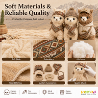 Peluche d'alpaga en gros |   Peluche douce et moelleuse pour les boutiques de cadeaux, les souvenirs, les cadeaux pour enfants et les collections de fêtes