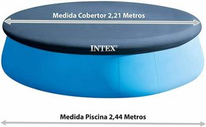 Couverture de piscine INTEX 28020 8FT FAST EASY SET, piscine ronde, polyéthylène - Product Image 5