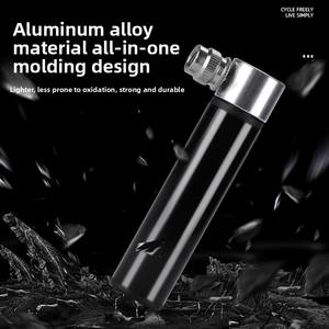 Pompe manuelle mini en aluminium en gros pour VTT et vélos de route, portable, compatible valves Schrader/Presta, 120 PSI, pour ballons de basketball - Product Image 6