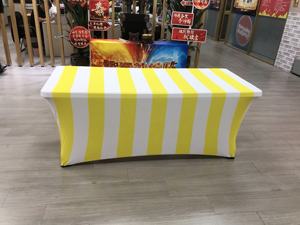 Promotion 5 côtés 6ft 8ft Polyester Tissu Festival Nappes Rectangulaire Stretch Table Couverture pour Temple Sanctuaire Couverture Drapée - Product Image 3