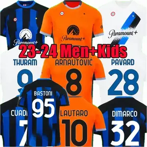 23 24 LUKAKU InterS LAUTARO Milans soccer jerseys CORREA DZEKO BARELLA 2023 2024 BROZOVIC Home away football shirt men kids kit
