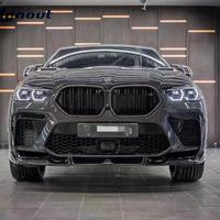Kit de Carrocería de Fibra de Carbono Estilo LD para BMW X6 G06, Difusor Delantero de Fibra de Carbono para X6 G06