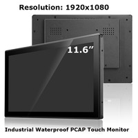 Écran tactile capacitif Full HD étanche IP65 de 7, 8, 10,1, 10,4, 11,6 et 15,6 pouces, différentes tailles pour usage industriel