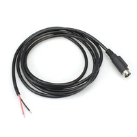 Anpassbares Mini-DIN-3-Pin-auf-offenes-Ende 18AWG-Stromkabel für POS-SYSTEM-Drucker
