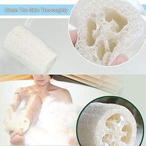 Juego de Esponjas de Luffa Egipcias 100% Ecológicas y Personalizadas para el Cuerpo y la Cocina, Esponjas Naturales para Baño - Product Image 2