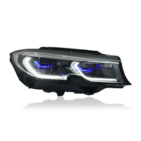 Ensemble de phares LED KGKB pour BMW Série 3 G20 G21 G28 2020-2022, mise à niveau avec feux de jour bicolores, clignotants, lentille de projecteur laser
