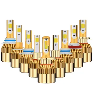 XOVY otomatik led ışık Bicolor işık c6 h11 h4 h7 9005 far 50w c6 led araba farı led ışık s