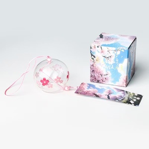 Campanas de Viento de Cristal con Diseño de Flores de Cerezo Estilo Japonés, Decoración Creativa para Hogar y Auto, Regalo de Cumpleaños - Product Image 1