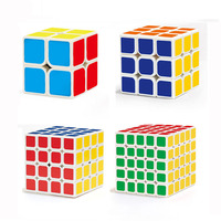 Ensemble de Cubes de Vitesse 2x2 3x3 4x4 5x5 - Jouet Éducatif DIY pour Enfants et Adultes Unisexe Ensemble de Cubes Magiques avec Plastique Luminescent