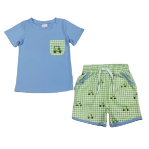 ชุดเสื้อยืด กางเกงขาสั้น กระโปรง ลายรถกอล์ฟ สำหรับเด็ก ฤดูใบไม้ผลิ ฤดูใบไม้ร่วง ผ้าคอตตอนผสมสแปนเด็กซ์ ขายส่ง เสื้อผ้าเด็ก - Product Image 1