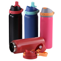 Vente en gros de gobelets isothermes en acier inoxydable à double paroi sans BPA de 20 oz et 30 oz, gobelet cadeau personnalisé anti-fuite pour l'école et le camping