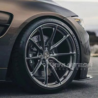 Nouvelles jantes forgées monobloc XINLAI personnalisées en bronze canon à 5 branches, à déport profond, 17-20 pouces, 5x112 5x114.3 5x120 pour Audi A4 A5 A6, garantie 5 ans