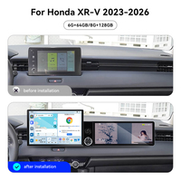 Radio Qualcomm Android 15 para Honda XR-V 2023-2026, Pantalla Dual, GPS, Navegación Multimedia, Receptor Estéreo para Auto, Reproductor, Unidad Principal